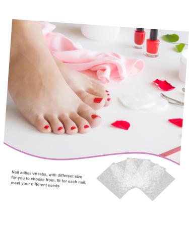 Gogogmee 20 Sheets Nail Stickers for Nail Art False Toenails for Big Toe Nail Adhesive Tabs Nail Glue Tabs Press on Sticky Tabs Sticky Nail Tabs Glue on Nails Medium Length Nail Sticky Tabs - Buy Online on SooperMarket.com