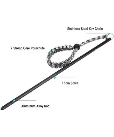 Fafeims Diving Pointer with Parachute Lanyard - Scuba Diving Noise Maker Stick Rod (Black) - Buy Online on SooperMarket.com