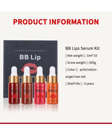 Buy BB Lips Serum Kit | Moisturizing Lip Gloss & Pigment Set for Plumping Lips International Shipping Available - Buy Online on SooperMarket.com