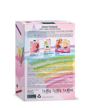 Kneipp Natural Child Einhorn Princess Set - Sparkling Pool Crystals Crackling Bathing Dust & Sea Foam Fun for Kids - 85g 60g & 40ml - Buy Online on SooperMarket.com
