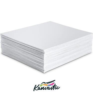 Artist Quality 8x10 Canvas Boards - 20 Pack, Triple Primed with Gesso, Pure Cotton, Individually Wrapped - Buy Online on SooperMarket.com