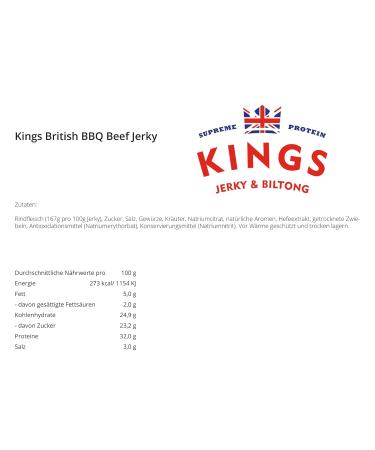 Kings Beef Jerky XXL Big Bag Mix Pack - Ribeye Biltong & BBQ Jerky | High Protein Gluten-Free Snacks (300g & 350g) - Buy Online on SooperMarket.com