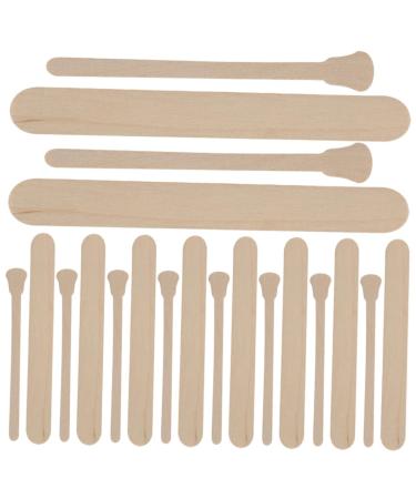 Magiclulu 100 st waxed wooden stick wax spatula for hair removal wax tool children tinker set for children waxing home accessories practical wax applicator household woodwachs