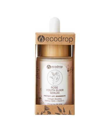 Ecodrop Matrixyl 3000 & Hyaluronic Acid Serum - 30ml | Powerful & Advanced Rose-Scented Daily Anti-Ageing & Anti-Wrinkle Facial Skin Repair Treatment with Vitamin C | Vegan & Cruelty-Free Skincare