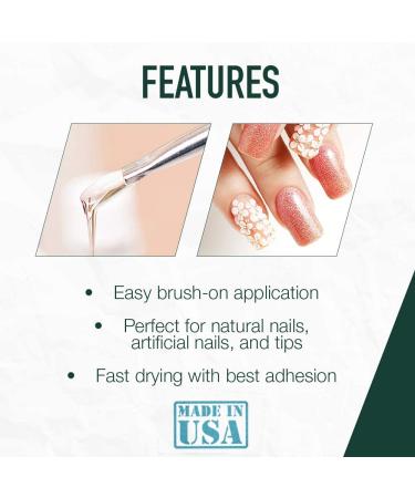5 Second Nail Glue - 0.2 oz | Easy Brush-On Application - Buy Online on SooperMarket.com