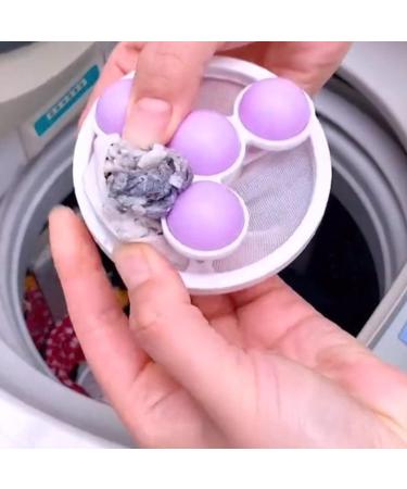 FUZYXIH Household Washing Machine Filter Mesh Bag Dehairing Hair-absorbing Appliance Floating Washing Care Filter Organizer Filter Net Pouch Pink - Buy Online on SooperMarket.com