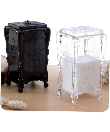 Beaupretty 2pcs Makeup Cotton Holders | Cosmetic Organizer & Nail Remover Storage Case - Perfect for Beauty Enthusiasts - Buy Online on SooperMarket.com