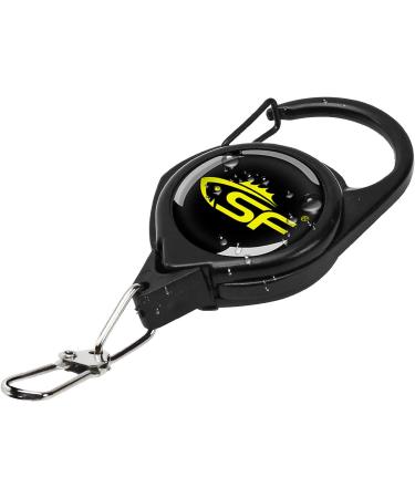3Pcs SF Fly Fishing Zinger Retractor Combo Steel Cord Black Carabiner | Angler Tool Gear - Buy Online on SooperMarket.com