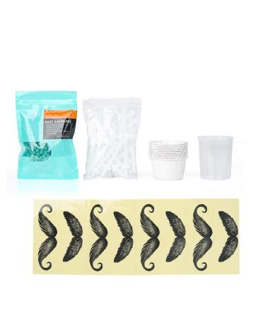 Nose wax kit nasal hair removal wax nose hair removal wax kit nasal eye brow hair pain-free effective secure fast tools home use nasal hair wax for men women