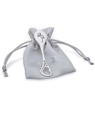 AMBEDORA Children's Christening Gift - Small Silver Spoons with Engraving | Real Silver 925 Birth Gift - Buy Online on SooperMarket.com
