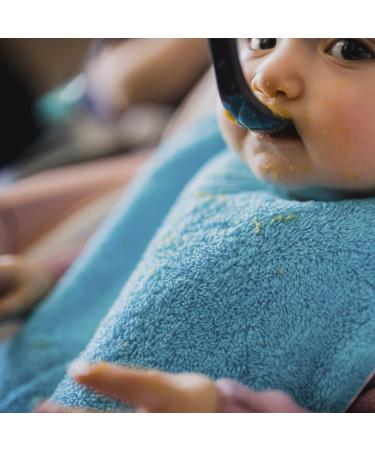 Mimuselina Pack x5 Large Baby Bibs - Waterproof Absorbent & Autonomy Focused - Made in Europe - Buy Online on SooperMarket.com