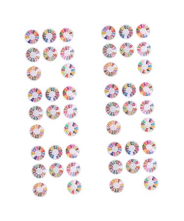 Beavorty 48 Boxes Soft Pottery Assorted Fruit Slices Clay DIY Patch Polymer Fruit Slices Nail Art Patch Fruit Slices for Lip Gloss Bulk Ornaments Decor Food Play Polymer Clay 3d Scrapbook