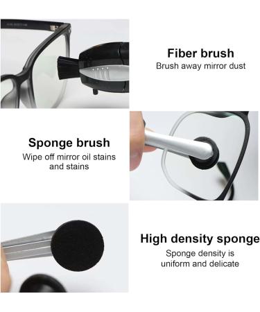 Kioiner 3 Pcs Eyeglasses Lens Cleaners Mini Portable Carbon Microfibre Cleaning Clip with Brush for All Types of Glasses Sunglasses Reading Glasses Spectacles - Buy Online on SooperMarket.com