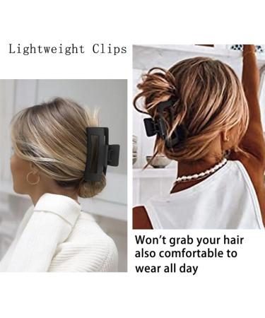4 Pcs Matte Hair Clips Strong Hold Hair Clips Large Non Slip Hair Clips Hair Claw Clips For Women & Girl (Crossed) - Buy Online on SooperMarket.com