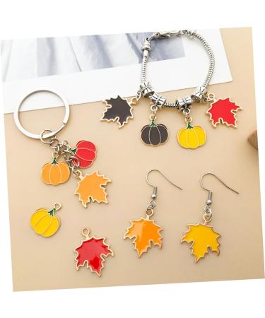 DIYEAH 32pcs Thanksgiving Pumpkin Head Pendant Bulk Charms Enamel Maple Leaf Charms Pumpkin Diy Jewelry Pendant Earrings Metal Charms for Jewelry Making Craft Supplies Bracelet Zinc Alloy - Buy Online on SooperMarket.com