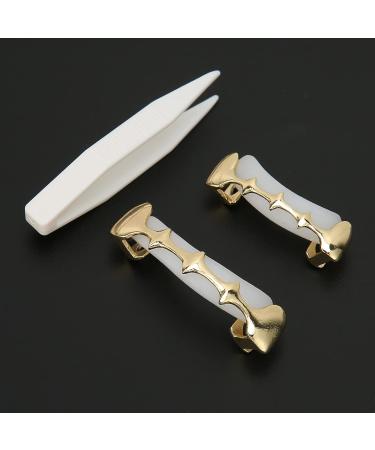 Irregular Hip Hop Denture Set Halloween Hip Hop Teeth Decoration Accessories (Gold) - Buy Online on SooperMarket.com
