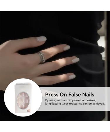 Neamou False Nails | Wearable Nail - 24 Pieces No Glue Press On Nails Fake Nails Short Removable False Nails Kit for Women - Buy Online on SooperMarket.com