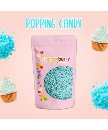 Blue Popping Candy 100g - Natural Blue Coloured Cocoa Butter Coated Popping Candy for Baking & Cake Decoration - Buy Online on SooperMarket.com