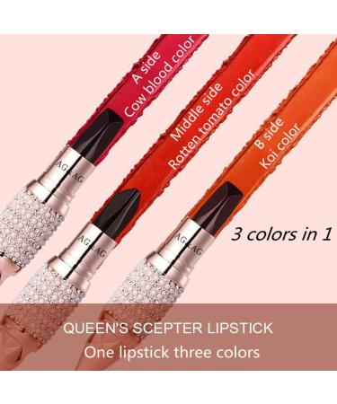 3-in-1 Velvet Matte Lipstick | Long-Lasting Waterproof Makeup | Moisturizing Lipstick Trio - Buy Online on SooperMarket.com