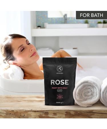 Foot Bath Salt with Sea Salt & Rose Oil - 1kg Pedicure Additive for Tired Feet - Natural Foot Care - Buy Online on SooperMarket.com