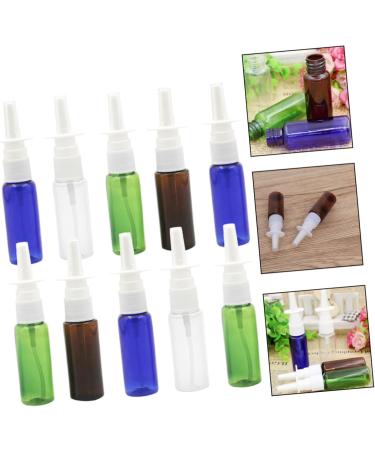 FOMIYES 10pcs Mini Plastic Fine Mist Spray Bottles - Reusable Travel Containers - Nose Spray Bottle - Random Color - 9.7X2.3X2.3CM - Buy Online on SooperMarket.com