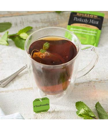 Bigelow Perfectly Mint Black Tea - Caffeinated, 120 Tea Bags (20 Count x 6 Pack) - Buy Online on SooperMarket.com
