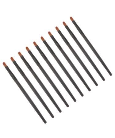 Mikinona 10pcs Nose Shadow Brush Cosmetic Brush Makeup Kits Creme Blush Makeup Eyeshadow Wooden Handle