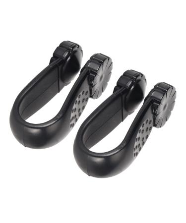 LI4 Acupressure Point Clip Tiger Mouth Clip 2 Pieces Stress Relief Easy To Use for Office (Black)