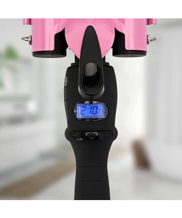 3 Barrel Curling Iron Wand - Triple Barrel Hair Waver for Soft Beach Waves - Dual Voltage, Adjustable Temperature - Pink - Buy Online on SooperMarket.com