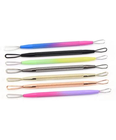 7pcs Double-headed Extrusion Ring Pimple Tools Pore Cleaner Pimple Removers Pimple Needle Cosmetic - Buy Online on SooperMarket.com