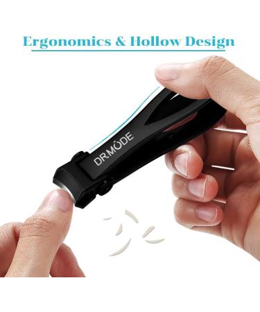 Nail Clippings for Thick Nails | DrMode Wide Jaw Nail Zwick Tongs & Fingernail File Set - Professional Stainless Steel 3-Piece Kit for Men & Women - Buy Online on SooperMarket.com