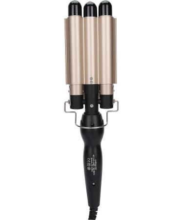 Electric Hair Curler 3 Barrel Curling Iron Wand Adjustable Hair Curler Waver Crimper Hair Styling Tool (Gold 22mm) - Buy Online on SooperMarket.com