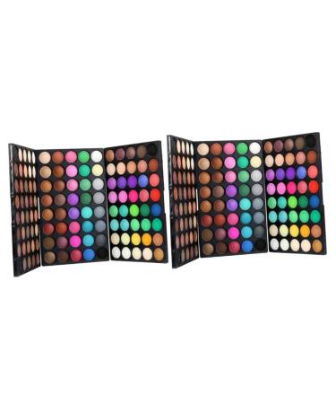 PLAFOPE 2pcs 120 Eye Shadow Palettes Brown Eyeshadow Palette Neutral Eyeshadow Palette Eyeshadow Powder