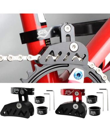 Bike Chain Guide MTB Bicycle Protector | Hollowed Design for Single Disc Sprocket | Smooth Driving | Black - Buy Online on SooperMarket.com