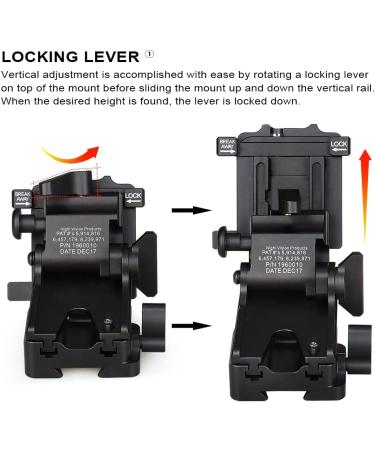 E.T Dragon Night Vision Goggles NVG Mount Metal Helmet Mount Fully Modular Interface System for PVS14/PVS18/PVS15/PVS7 - Buy Online on SooperMarket.com