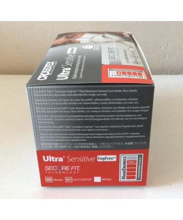 Crosstex Ultra No Fog Earloop Facemasks 40/Box - Anti-Fog Protection for Clear Visibility - Buy Online on SooperMarket.com
