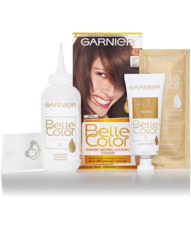 Belle Color 4.3 Natural Dark Golden Brown Permanent Hair Dye - Buy Online on SooperMarket.com
