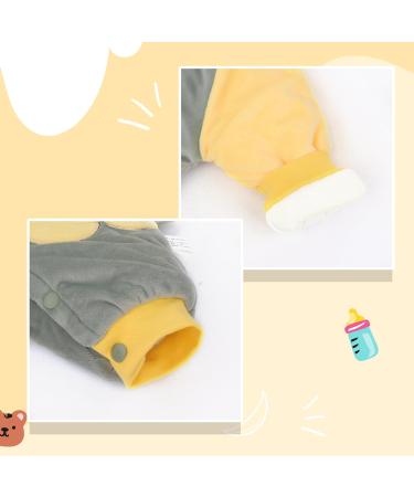 Baby Rompers with Booties Hat | Infant Winter Outfits Set 9-12 Months | Boys Girls Cotton Jumpsuit - Buy Online on SooperMarket.com