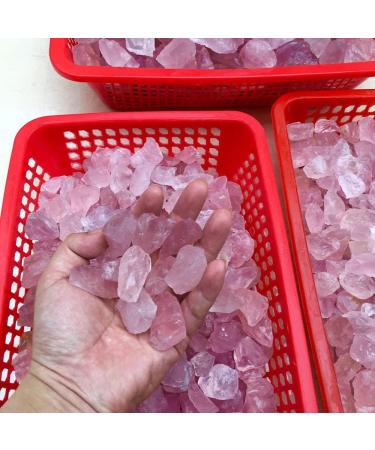 50G Natural Raw Pink Rose Quartz Crystal Rough Stone Specimen Crystal Love Natural Stones and Minerals Fish Tank Stone crystal stone - Buy Online on SooperMarket.com