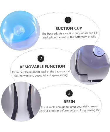 Osaladi 8-Piece Razor Holder Set - Wall Organizer Hooks for Clothes & Bathroom - Blue/Gray - Durable Plastic Rack - Perfect for Efficient Storage - Buy Online on SooperMarket.com
