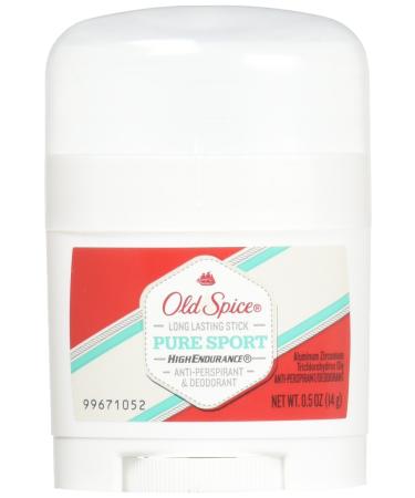 Old Spice High Endurance Antiperspirant Deodorant 0.5 Travel Size Pure Sport,0.5 Ounce (Pack of 3)