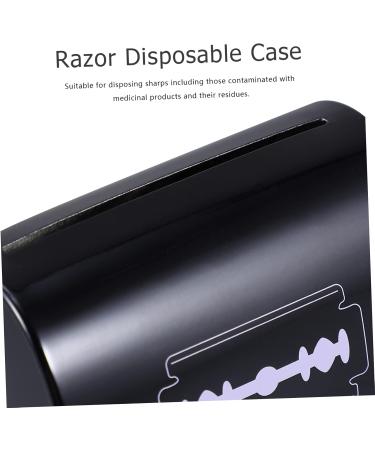 PopetPop Razor Blade Disposal Box - Safe Storage for Used Blades & Sharp Objects | 6 STK Klinge Container - Buy Online on SooperMarket.com