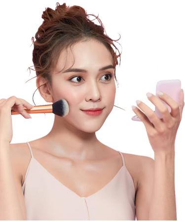 iHMeiju LED Lighted Travel Makeup Mirror with 1X/3X Magnification - Pink - Buy Online on SooperMarket.com