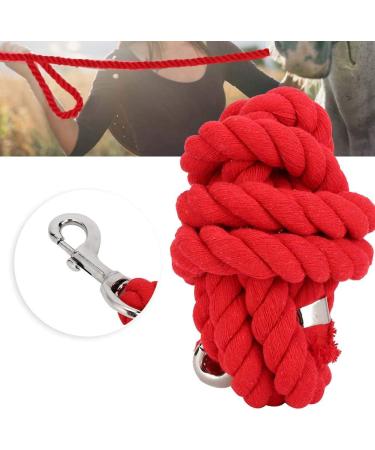 Felenny Horse Rope Leash Thickened Colorful Woven Bolt Rope Strong Durable Horse Leads Braided Cotton Rope (Red) - Buy Online on SooperMarket.com