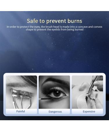 BYCUFF Portable Electric Eyelash Curler Electric Heated Eyelash Curler Electric Eyelash Curler USB Rechargeable Long-Lasting Electric Makeup Tools - Buy Online on SooperMarket.com