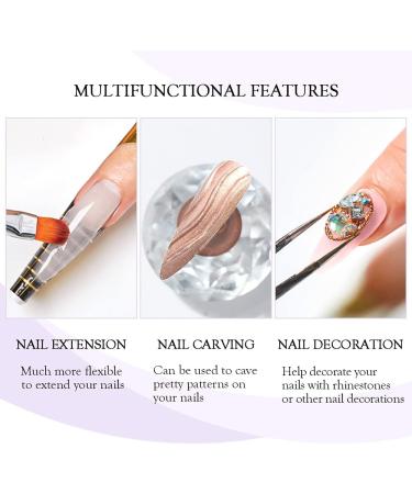 Gel Builder for Nails 3 Colours 20 g Clear Pink White Nail Extension Gel Kit Hard Gel for Nails Builder Nail Gel Kits with Nail Shapes and Acrylic Nail Brush for Nail Art Manicure - Buy Online on SooperMarket.com