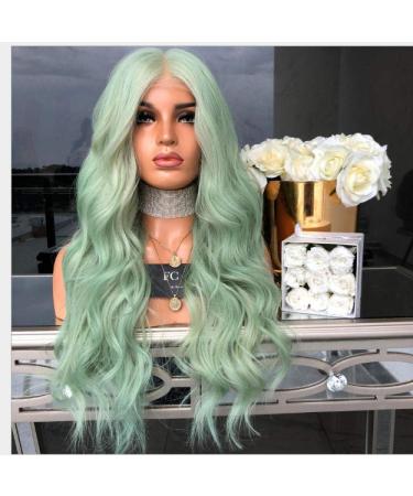 BGHJUE African Wig - Big Green Wave Lace Front Human Hair Wig | Pre Plucked Brazilian Straight Wig with Baby Hair - Buy Online on SooperMarket.com