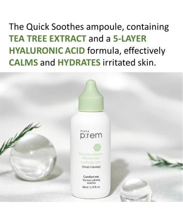 Buy make p:rem Comfort Me Tea Tree Calming Essence | Soothing & Quick-Absorbing | Lightweight Essence for Sensitive Skin | 80ml | International Shipping Available - Buy Online on SooperMarket.com