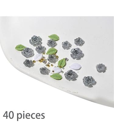 3D Flower Nail Steel Beads Leaf Nails Art Nails Art Decorations Nails Art Supplies for Acrylic Nails 3D Flower Nail Leaf Nails Art Steel Beads Nails Art Decorations - Buy Online on SooperMarket.com