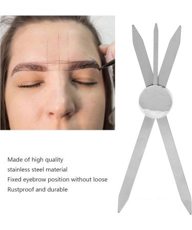 Precision Eyebrow Measuring Tool | Stainless Steel 3-Point Compass for Microblading | Eybrowing Template Lineal - Buy Online on SooperMarket.com
